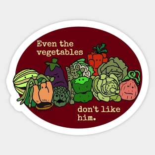 Muppet Christmas Carol - the vegetables Sticker